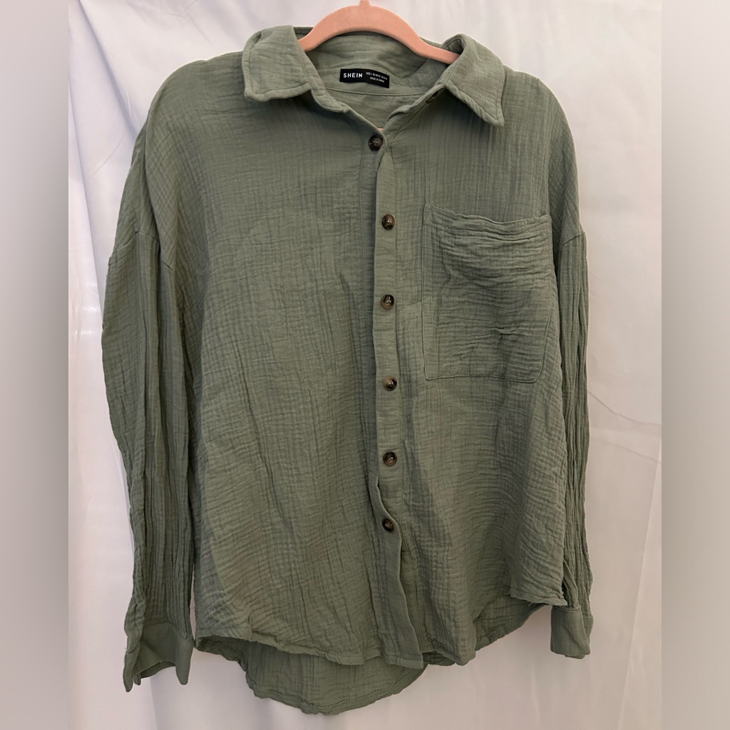Shein Button Down Blouse